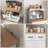 Space-Saving White Microwave Kitchen Cabinet with Storage Drawer & Adjustable Shelf