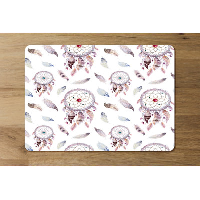 Mowry Polyester-Coated Hardboard Abstract Rectangle Placemat
