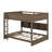 Queen Over Queen Bunk Bed With Cabinets And USB Ports-1501405769