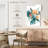 Harnek Teal And Peach Bouquet I-106962437
