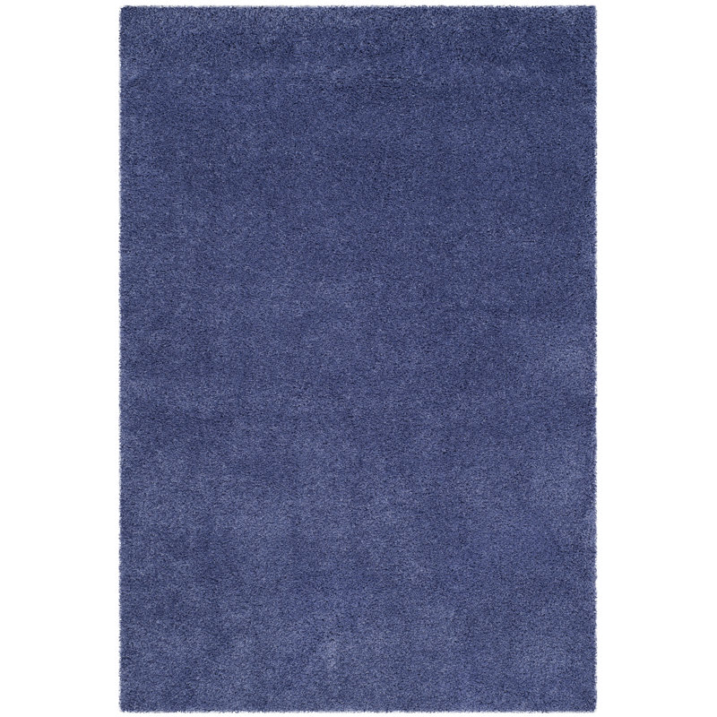 Tapis de couleur unie à poils longs Cania, Rectangulaire 3 pi x 5 pi