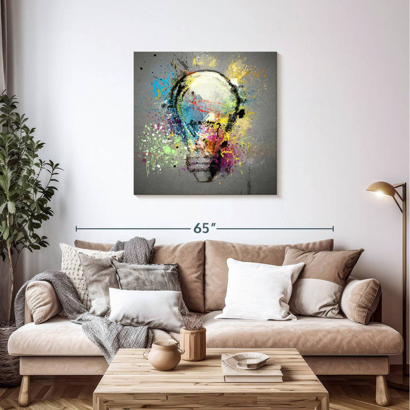 Kerner Creative Light Bulb, 36" H x 36" W