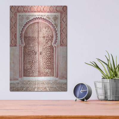 Moroccan Streets Tiled Entrance' by Yvette St. Amant Metal Wall Art