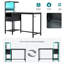 Bureau d'ordinateur avec prise de courant et tablettes de rangement-1124772662