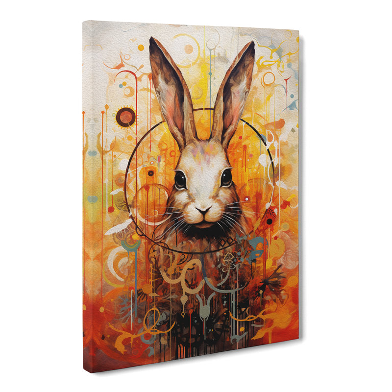 Rabbit Action - Print, 76cm H x 50cm W x 3cm D