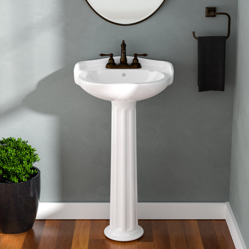 Barclay Arianne 16.75'' White Vitreous China Oval Bathroom Sink with Overflow