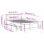 ClassicLiving Bed Frame Without Mattress With Headboard Solid Wood Pine-606752475-606752478