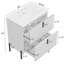 Meuble-lavabo blanc de 30 po avec lavabo en céramique, système de tiroir à fermeture en douceur, aspect cannelé et configuration de rangement optimale