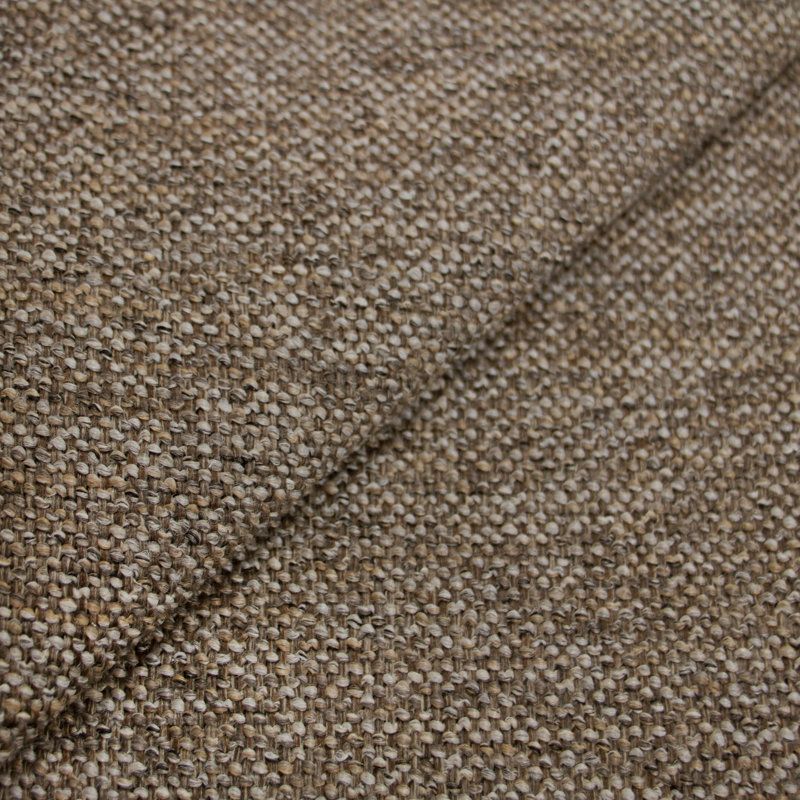 Tête de lit tapissier à oreilles Bellfield, Tweed Sustain® granit Milsap, Très grand californien