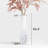 Tall White Ceramic Floor Vase For Modern Home Decor, Unique Origami Design, Handcrafted For Stability And Elegance-1874087201