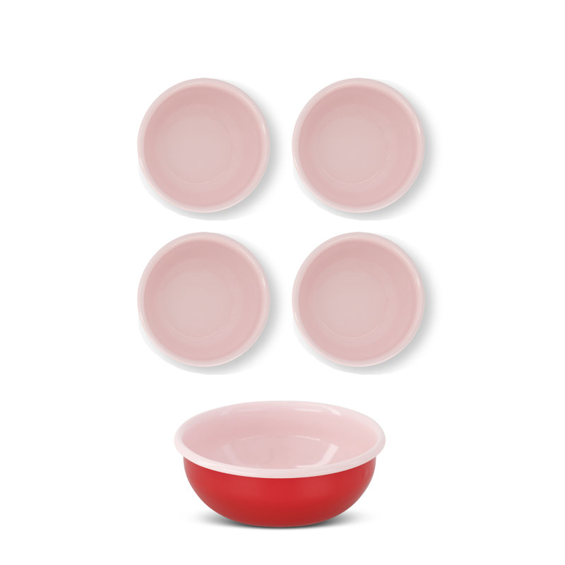 S/4 Enamel Cereal Bowl - Two Tone