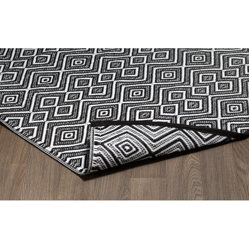 Tapis en plastique d'intérieur / extérieur réversible à séchage rapide de qualité supérieure Fiesta, Rectangle 5 pi x 8 pi