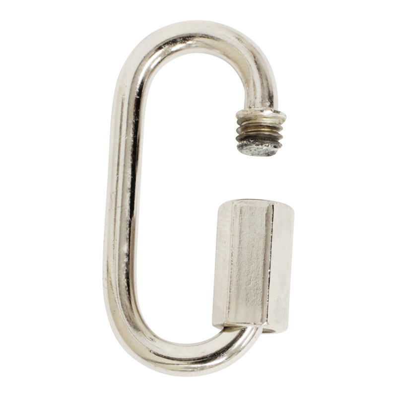 Verrouillage à vis fileté (2 pièces), Argent clair, H 1,57 po x l 0,79 po x P 0,16 po