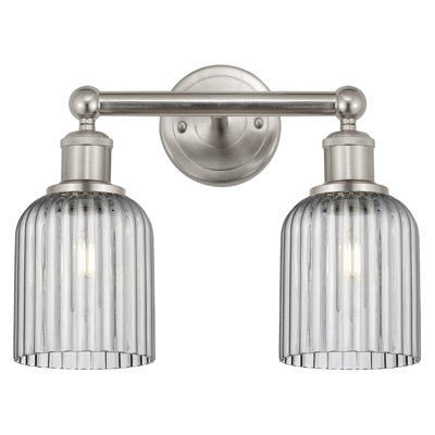 Abat-jour de salle de bain 2 lumières Edison Addeline 14 po