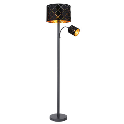 Avarika 162cm Schwarz Torchiere Floor Lamp