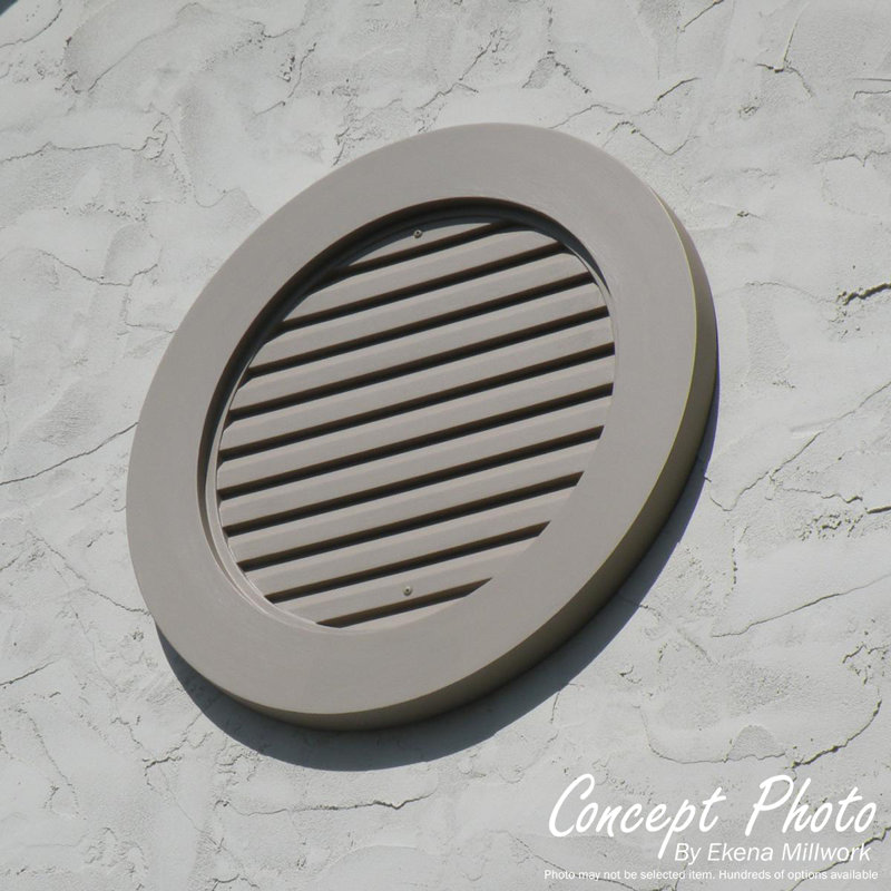 Octagon Functional Louvre 22"H x 22"W x 1 1/8"D Gable Vent
