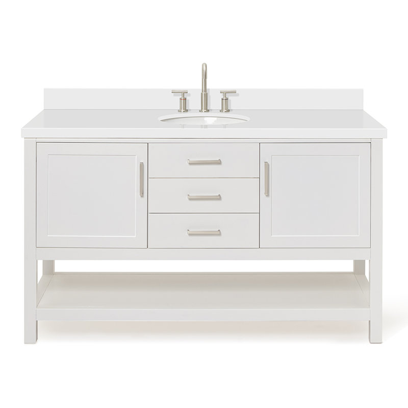 Bayhill 61'' W Single Vanity, White