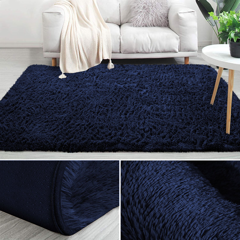 Tapis intérieur / extérieur moelleux Niliyah, Rectangulaire 3 pi x 5 pi