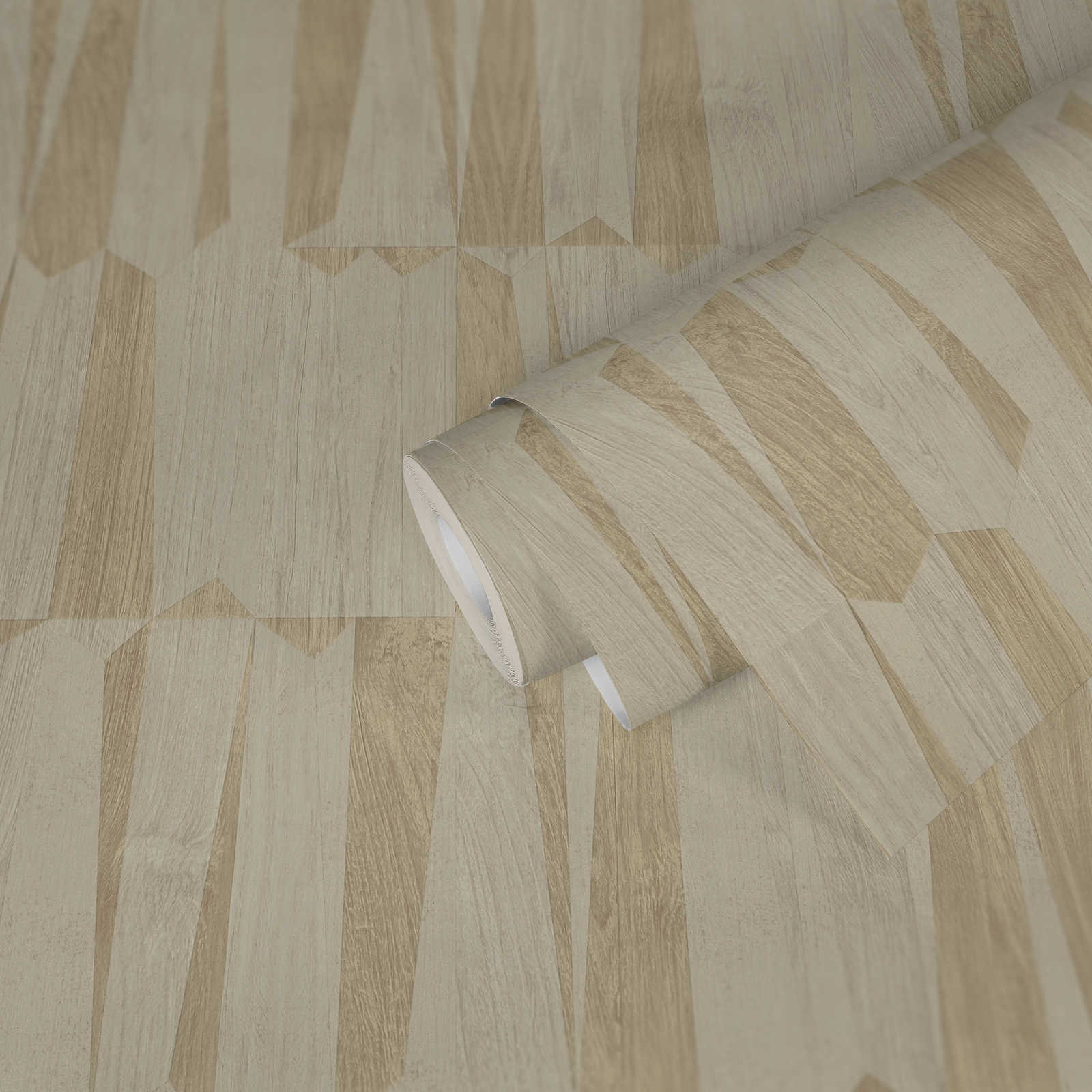 Fusion Wallpaper Roll, Cream/Beige/Gray