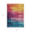 Tapis intérieur lavable abstrait 10 pi x 14 pi Merlot And Blush