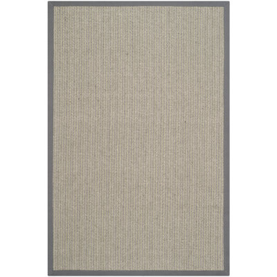 Tapis brun / gris en jute