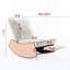 Chaise berçante Modern - couleur orange avec coussin décoratif
