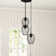 Erwon 3 - Light Matte Black Cluster Pendant