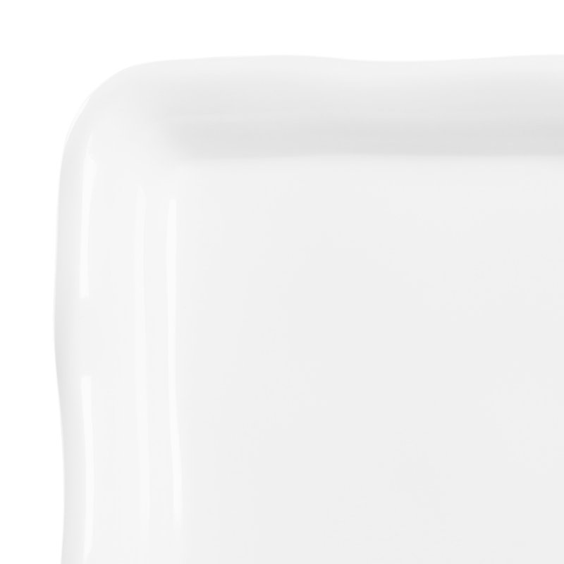 Plateau en mélamine biologique, Blanc, H 1,63 po x l 8,63 po x P 8,63 po