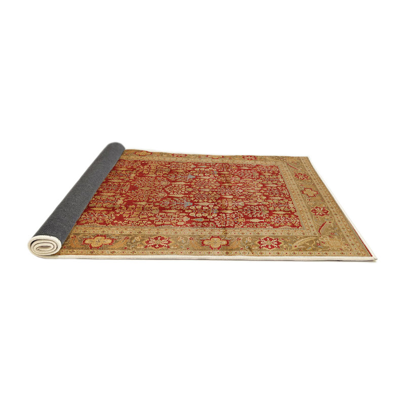 Tapis oriental rouge / brun clair, Rond 8 pi