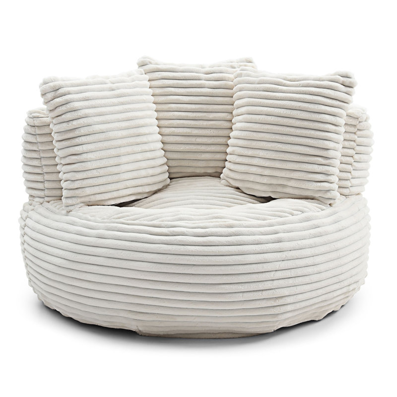 Boneless Lazy Sofa Lounge Floor Sofa, Beige