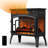 Freestanding Electric Fireplace Heater With Realistic 3D Flame