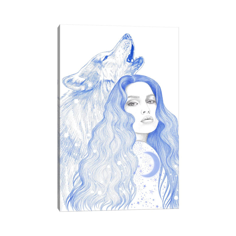 Blue Star 1 Piece Wrapped Canvas Wall Art, 101.6 cm H x 66.04 cm W x 1.91 cm D