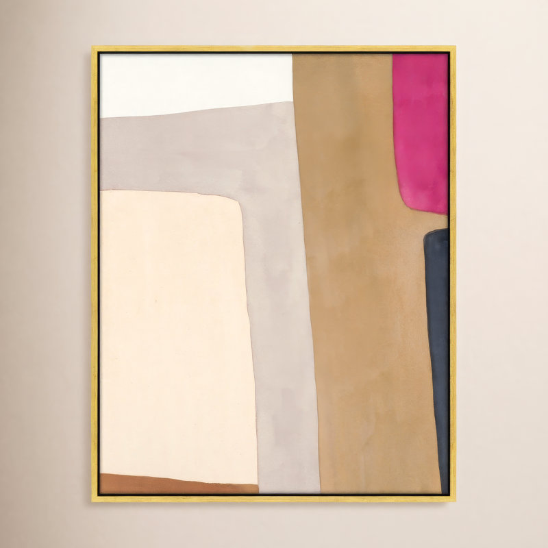 A Highlight Of Fuchsia by Julia Balfour, 50" H x 40" W x 1.4" D, White Framed Canvas
