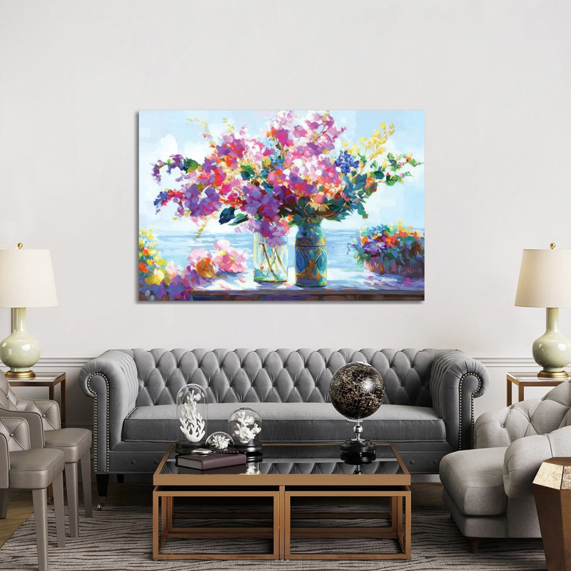 Blossoms Amidst The Ocean Breeze by Leon Devenice - Gallery-Wrapped Canvas Giclée on Canvas, Wrapped Canvas