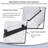 56-60 In. W X 62 In. H Double Sliding Frameless Bathtub Shower Door | Silent Soft Close | 5/16 Inch Thick  Tempered Glass With  Easy To Clean Coating | Reversible Installation | Matte Black-122270898