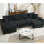 Nouveau canapé-lit convertible en forme de U, lit escamotable, conception 2 en 1 pour la détente dans le salon et l'accueil des invités-1578678580