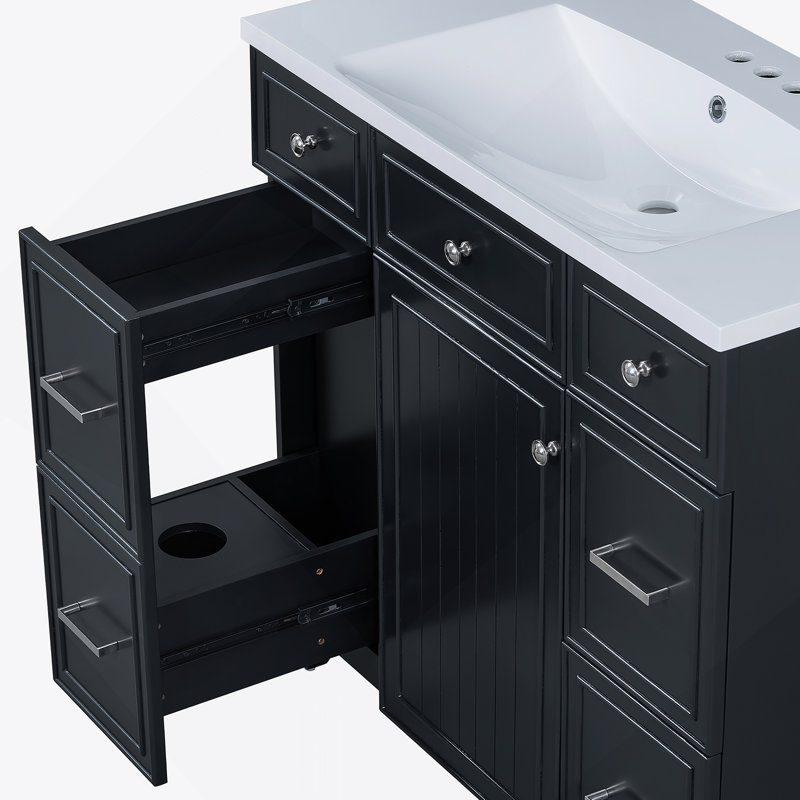 Meuble-lavabo 36 po - Noir (lavabo non inclus)