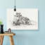Portrait of a Cow by Jean Bernard - Wrapped Canvas Drawing Pint - Wrapped Canvas-55322391