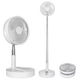 Battery Operated Fan Fordable Table Desk Floor Fan 4 Speeds Portable 8-inch Fan