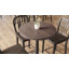 Plateau de table rond en bois massif de 30 po avec barres de soutien pour l'intérieur-115811512