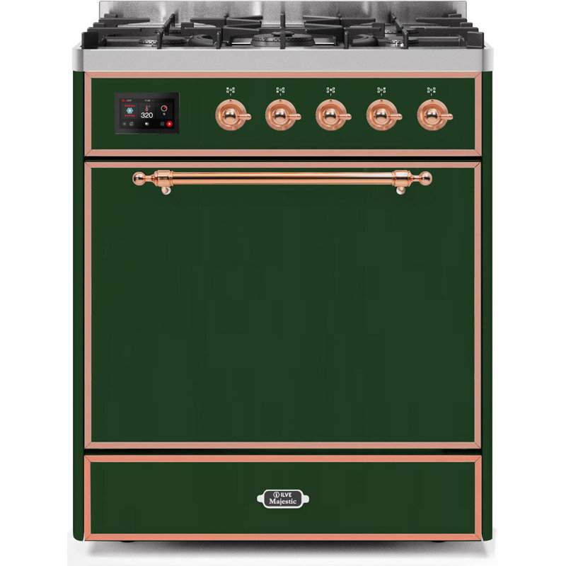 Majestic II 30" 4 cu.ft. Freestanding Dual Fuel with Convection Oven, Natural Gas, RAL/Bronze