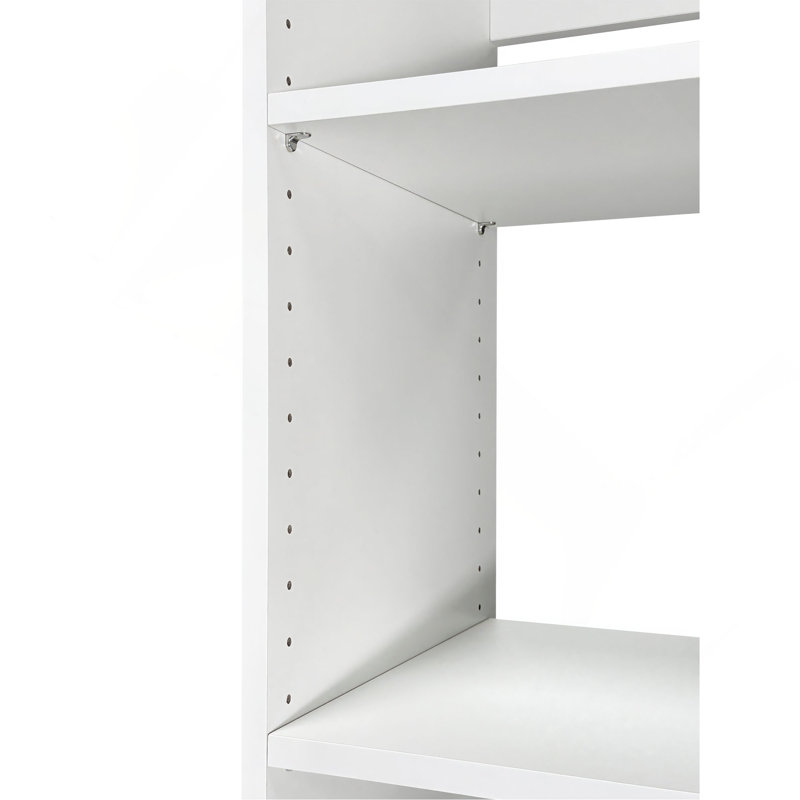 Prosper White Freestanding Walk In Wood Closet System