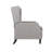 Octa Manual Recliner Chair, Button Tufted Wingback Design, Dark Gray-121386575