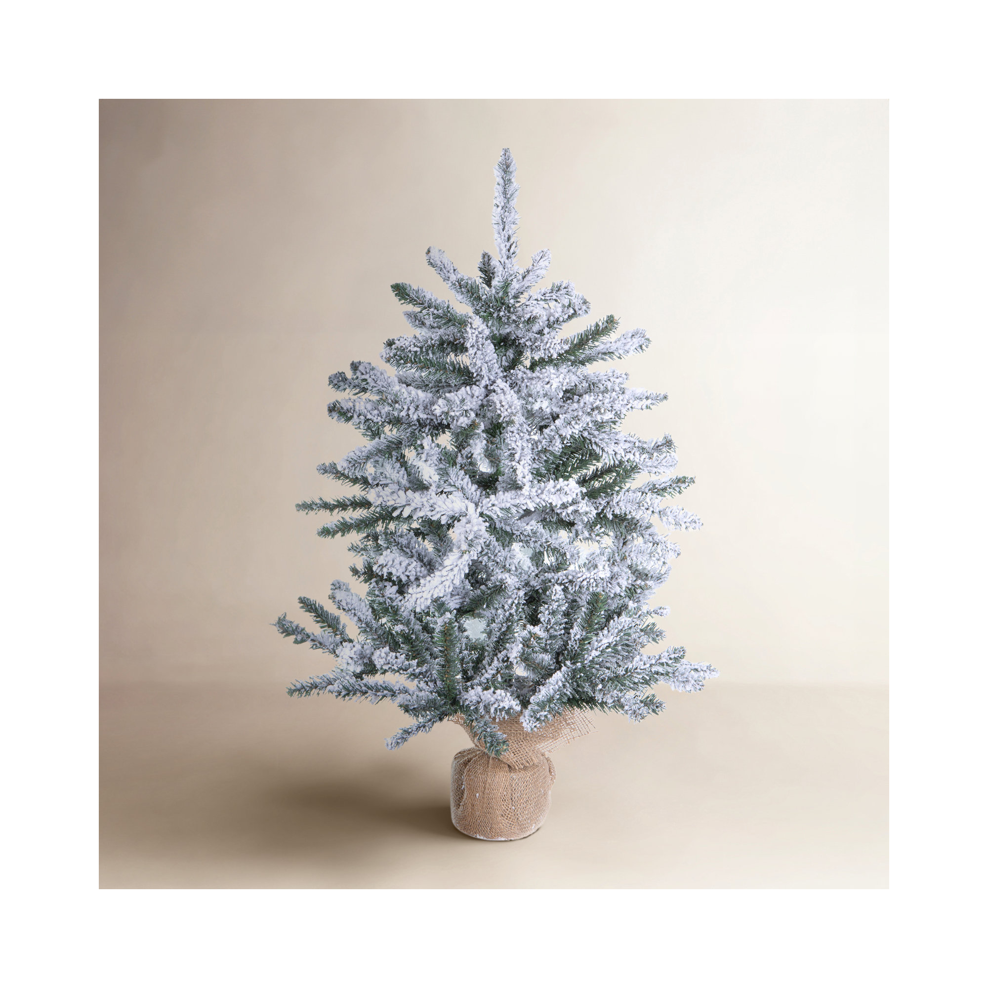 Flocked Anoka Pine Tabletop Artificial Christmas Tree, 2.5 'H