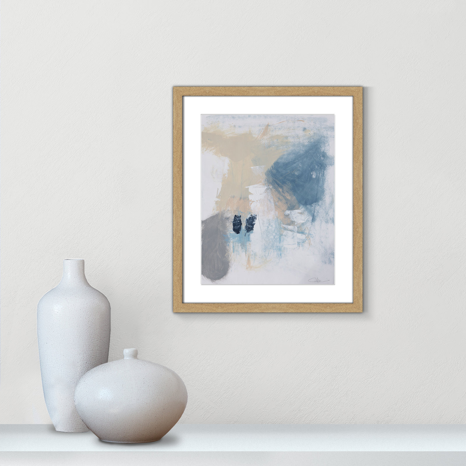 Coastal Carnival II Print by Casa Fine Arts, White, 19" H x 16" W x 1.25" D, Natural Single Picture Framed Paper