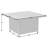 Everly Fire Sense Aluminum Convertible Gas Fire Pit Table 55,000 BTU, Nylon Weather Cover & Clear Fire Glass-Square-299809251