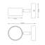 Deonno Powder Coated Steel Flush Mounted Sconce