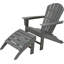 POLYWOOD South Beach 4-Piece Adirondack Set-9706376