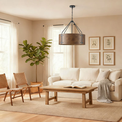 Montesano 4 - Light 22.44 inch Dimmable Black Pendant Light Fixture