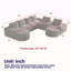 Canapé modulaire Chenille Cloud-381774095